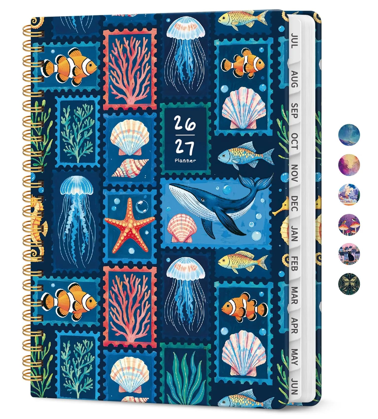 Taja Academic Planner 2026-2027, Jul 2026-Jun 2027 Monthly & Weekly Planner 16.1cm (6.3") x 21.7cm (8.5") | Acid-Free Paper