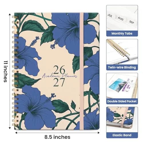 Taja Planner 2026-2027 | Academic & Weekly Organizer, 8.5"x11" Hardcover, July 2026-June 2027 thumbnail 4