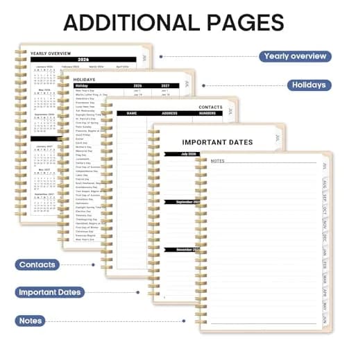 Taja Planner 2026-2027 | Academic & Weekly Organizer, 8.5"x11" Hardcover, July 2026-June 2027 thumbnail 5