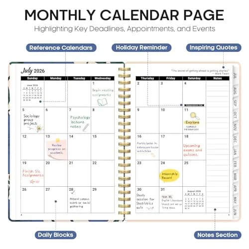 Taja Planner 2026-2027 | Academic & Weekly Organizer, 8.5"x11" Hardcover, July 2026-June 2027 thumbnail 2