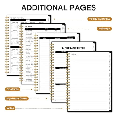 Taja Academic Planner 2026-2027, Jul 2026-Jun 2027 Monthly & Weekly Planner 16.0 cm x 21.5 cm | Acid-Free Paper for Smooth Writing thumbnail 5