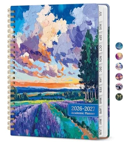 Taja Academic Planner 2026-2027, Jul 2026-Jun 2027 Monthly & Weekly Planner 16.0 cm (6.3") x 21.6 cm (8.5") | Acid-Free Paper thumbnail 1