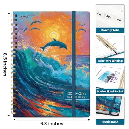 Taja Academic Planner 2026-2027, Monthly & Weekly Jul 2026-Jun 2027 Planner, 16.5 cm (6.5"x8.5") | Organized Planning for Students & Professionals thumbnail 4