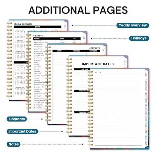 Taja Academic Planner 2026-2027, Monthly & Weekly Jul 2026-Jun 2027 Planner, 16.5 cm (6.5"x8.5") | Organized Planning for Students & Professionals thumbnail 5