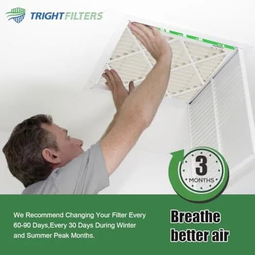 TRIGHTFILTERS 20x30x1 Air Filter MERV 11 HVAC Furnace Filter Pleated 2 Pack | Electrostatic Dust Capture thumbnail 7