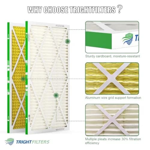 TRIGHTFILTERS 20x30x1 Air Filter MERV 11 HVAC Furnace Filter Pleated 2 Pack | Electrostatic Dust Capture thumbnail 3