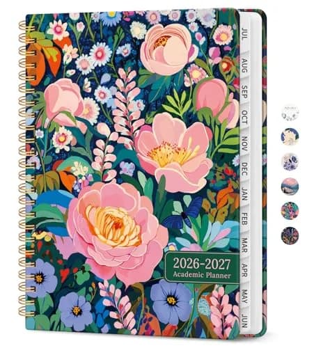 Taja Academic Planner 2026-2027, Monthly & Weekly Jul 2026-Jun 2027 Planner, 16 cm x 22 cm (6.3"x8.5") | Organized Planning for Students & Professionals thumbnail 1