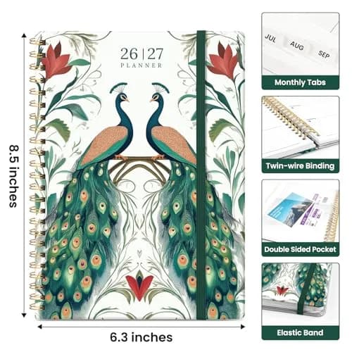 Taja Academic Planner 2026-2027, Monthly & Weekly Jul 2026-Jun 2027, 146 Pages, 16.2cm x 21.7cm | Organized Planning for Students & Professionals thumbnail 4