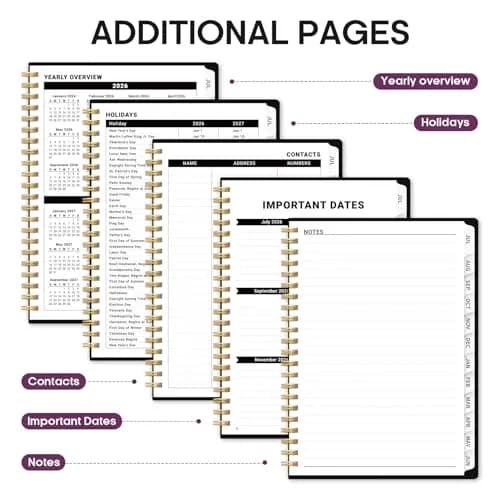 Taja Academic Planner 2026-2027, Monthly & Weekly Jul 2026-Jun 2027 Planner, 146 Pages (A5 Size) thumbnail 5