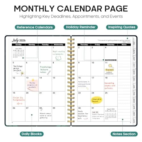 Taja 2026-2027 Academic Planner 8.5" x 11" (21.6 x 27.9 cm) | Weekly & Monthly Planning thumbnail 2