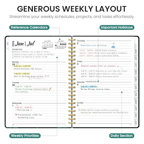 Taja 2026-2027 Academic Planner 8.5" x 11" (21.6 x 27.9 cm) | Weekly & Monthly Planning thumbnail 3