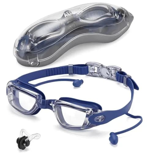 Aegend Swim Goggles Adult Youth | Clear Anti-Fog Lens, Leakproof Silicone Seal thumbnail 1