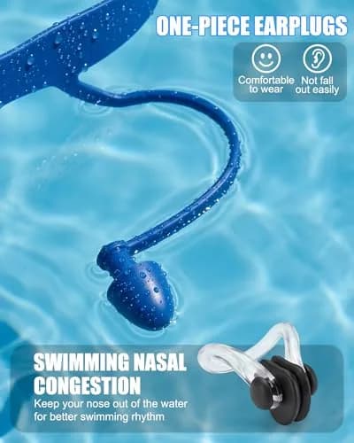 Aegend Swim Goggles Adult Youth | Clear Anti-Fog Lens, Leakproof Silicone Seal thumbnail 3