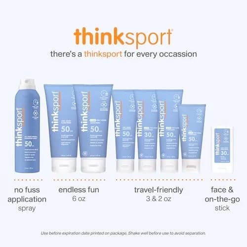 Thinksport Mineral Sunscreen Stick SPF 30, 18g (0.64 Oz) | Broad Spectrum UVA/UVB Protection thumbnail 4