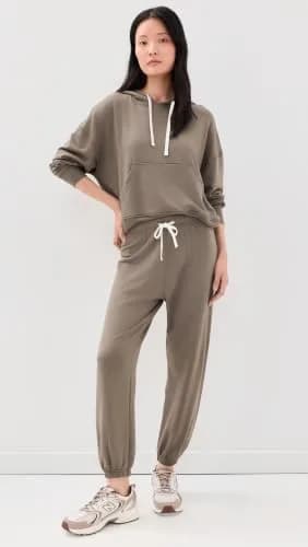 Splits59 Andie Oversized Fleece Sweatpants Lentil X-Large | Relaxed Fit, Mid-Rise, Ankle Length thumbnail 5