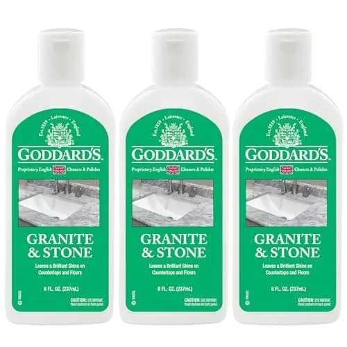 Goddard's Granite & Marble Countertop Polish 72 fl oz (24 fl oz x 3) | Streak-Free Shine & Stain Protection thumbnail 1