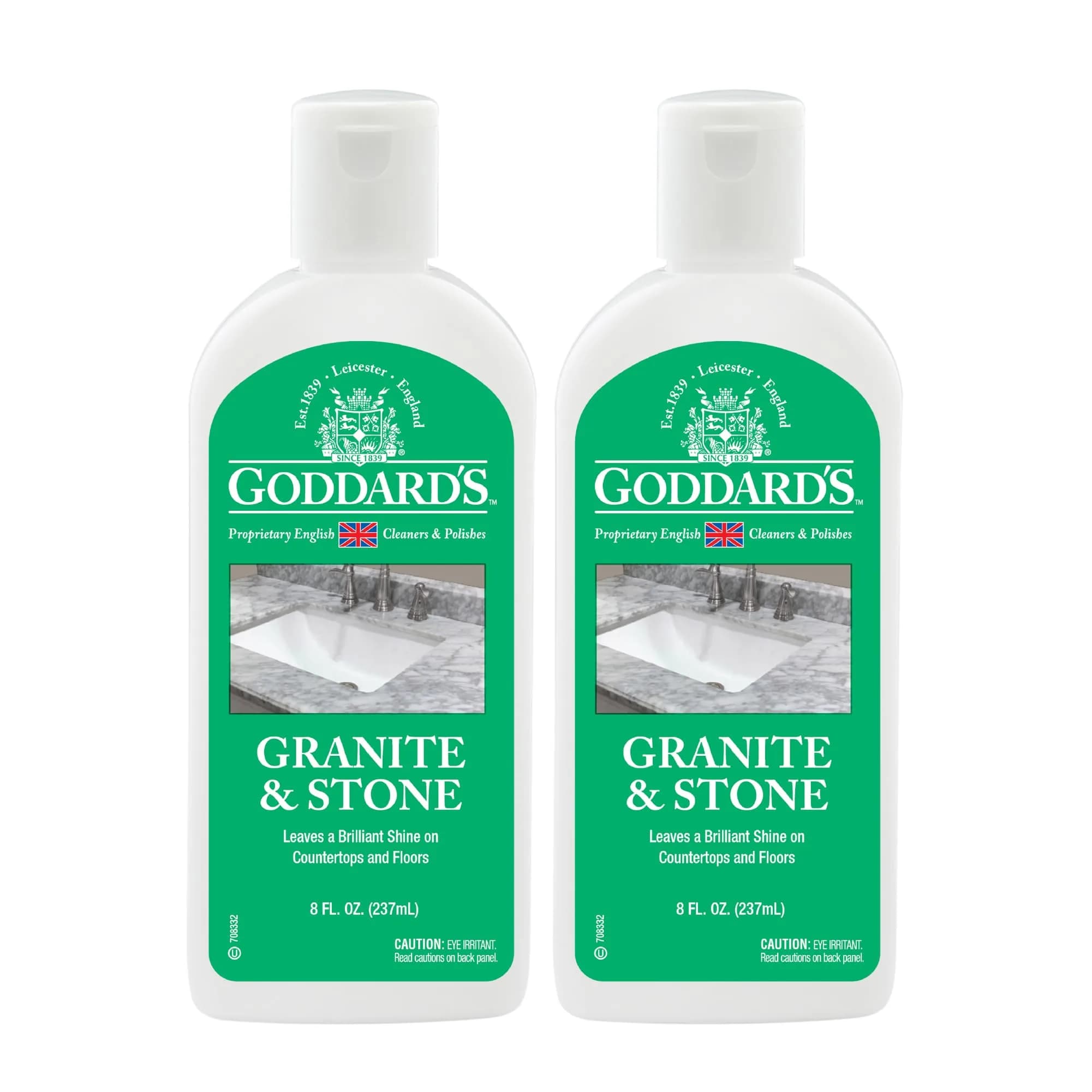 Goddard's Granite & Marble Countertop Polish 8 Fl Oz (Pack of 2) Liquid for Streak-Free Shine - main product image