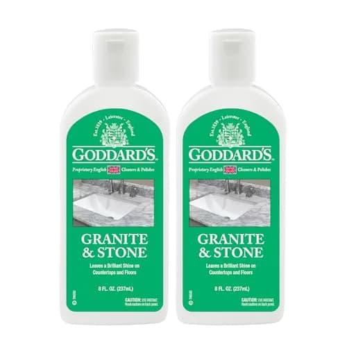 Goddard's Granite & Marble Countertop Polish 237ml (8 Fl Oz) | Streak-Free Shine & Stain Protection — 8 Fl Oz / Liquid