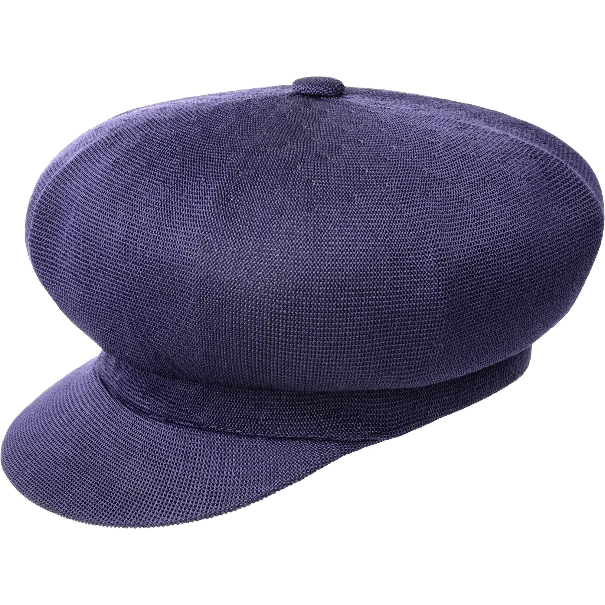 Kangol Tropic Spitfire Flat Cap Hazy Indigo | Classic Casual Style, Unlined, Polyester Blend (Large)