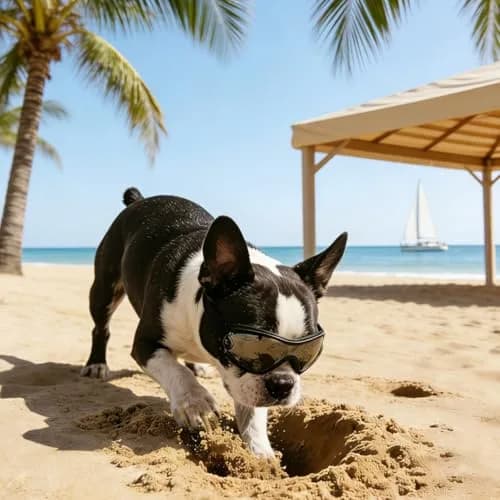 NAMSAN Dog Goggles Small to Medium Breed, Classic Black | UV Protection for Outdoor Adventures thumbnail 2