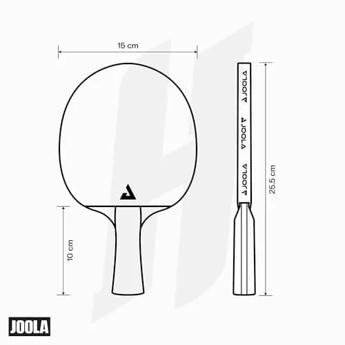 JOOLA Hugo Calderano Infinity Carbon Table Tennis Racket – Ergonomic Flared Grip - ITTF Approved Rubbers - Competition Paddle for Power Players - 185g thumbnail 6