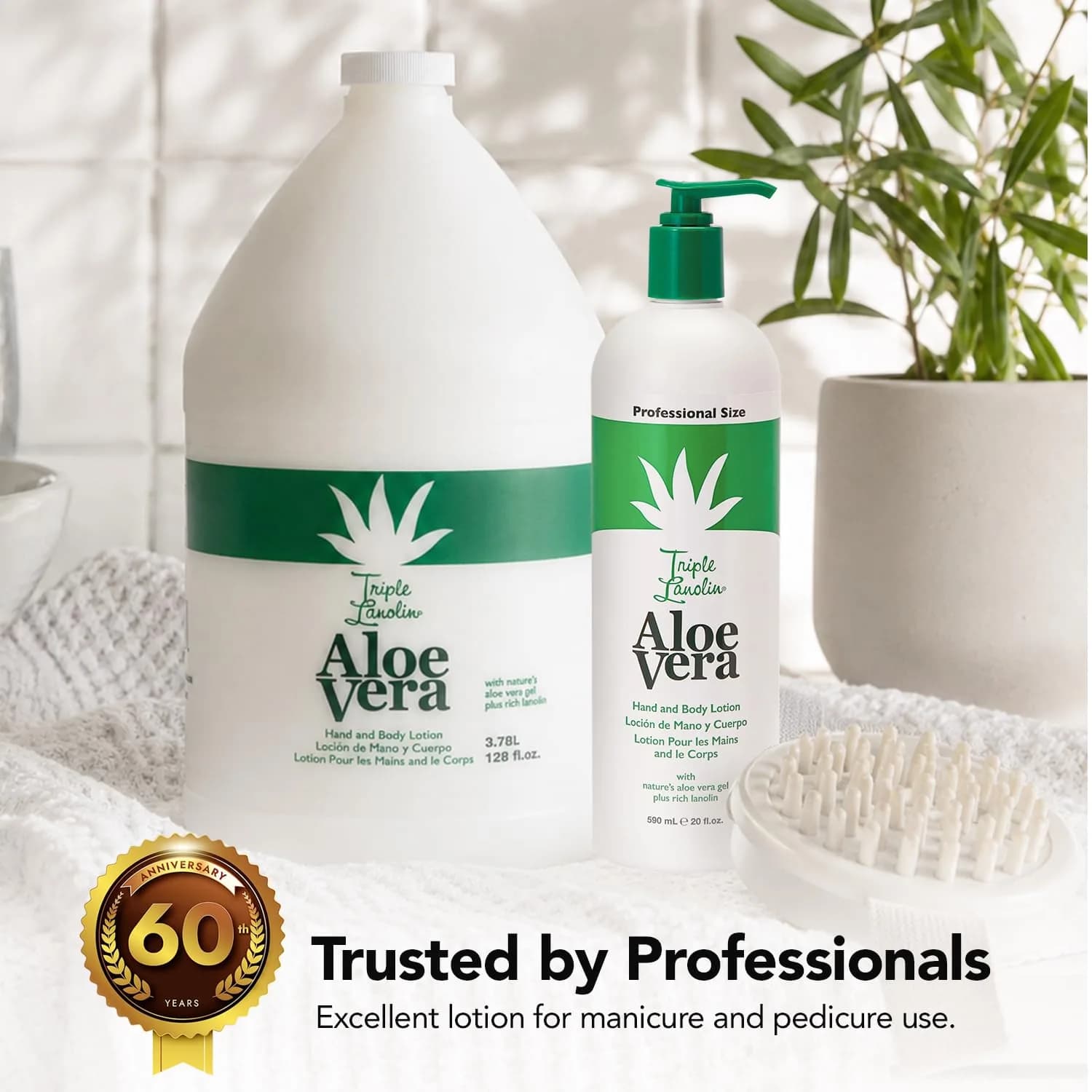 Triple Lanolin Aloe Vera Soothing Lotion 20 Fl Oz (40 Fl Oz) | Professional Bulk Moisturizer for All Skin Types - view 6