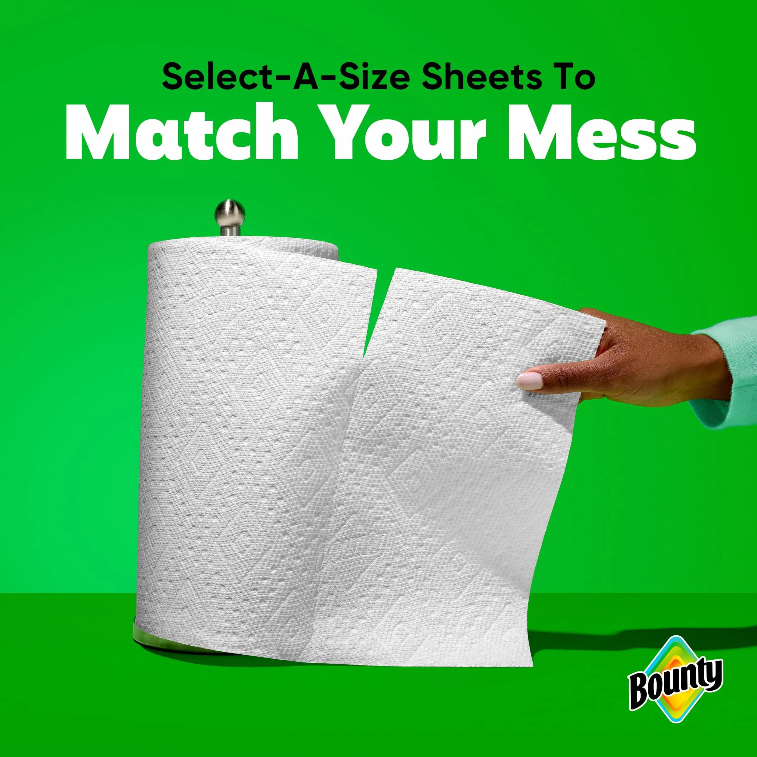 Bounty Select-A-Size Paper Towels, White, 6 Triple Rolls (738 Sheets Total) | The Quicker Picker Upper - view 5