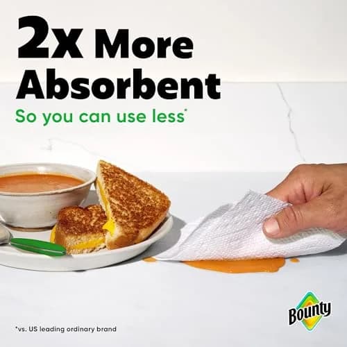 Bounty Select-A-Size Paper Towels, White, 6 Triple Rolls (738 Sheets Total) | The Quicker Picker Upper thumbnail 6