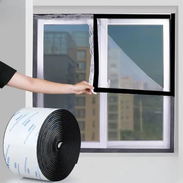 SANKA Heavy Duty Hook and Loop Tape Roll, Black, 2 in x 10 FT | Self-Adhesive Fastener with Industrial Strength thumbnail 4