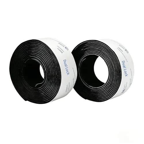 SANKA Heavy Duty Hook and Loop Tape Roll, Black, 2 in x 10 FT | Self-Adhesive Fastener with Industrial Strength thumbnail 1