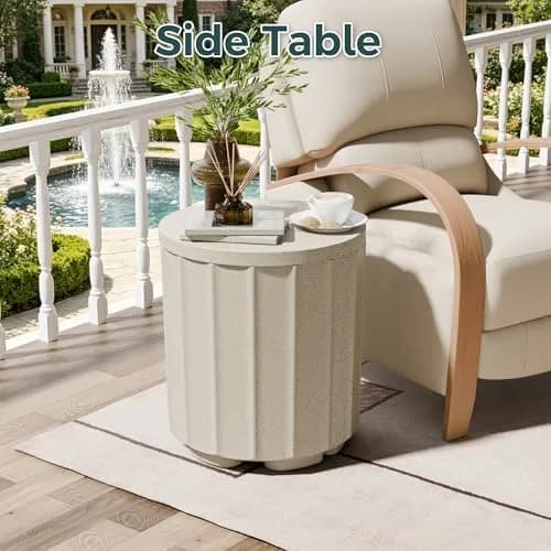 Diyfire Outdoor Umbrella Side Table 14.8" x 14.8" x 16.7" | Leak-Proof Water Bladder thumbnail 8