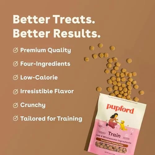 Pupford Training Treats for Dogs & Puppies Peanut Butter 10 oz | Healthy, Low-Calorie Training Aid thumbnail 4