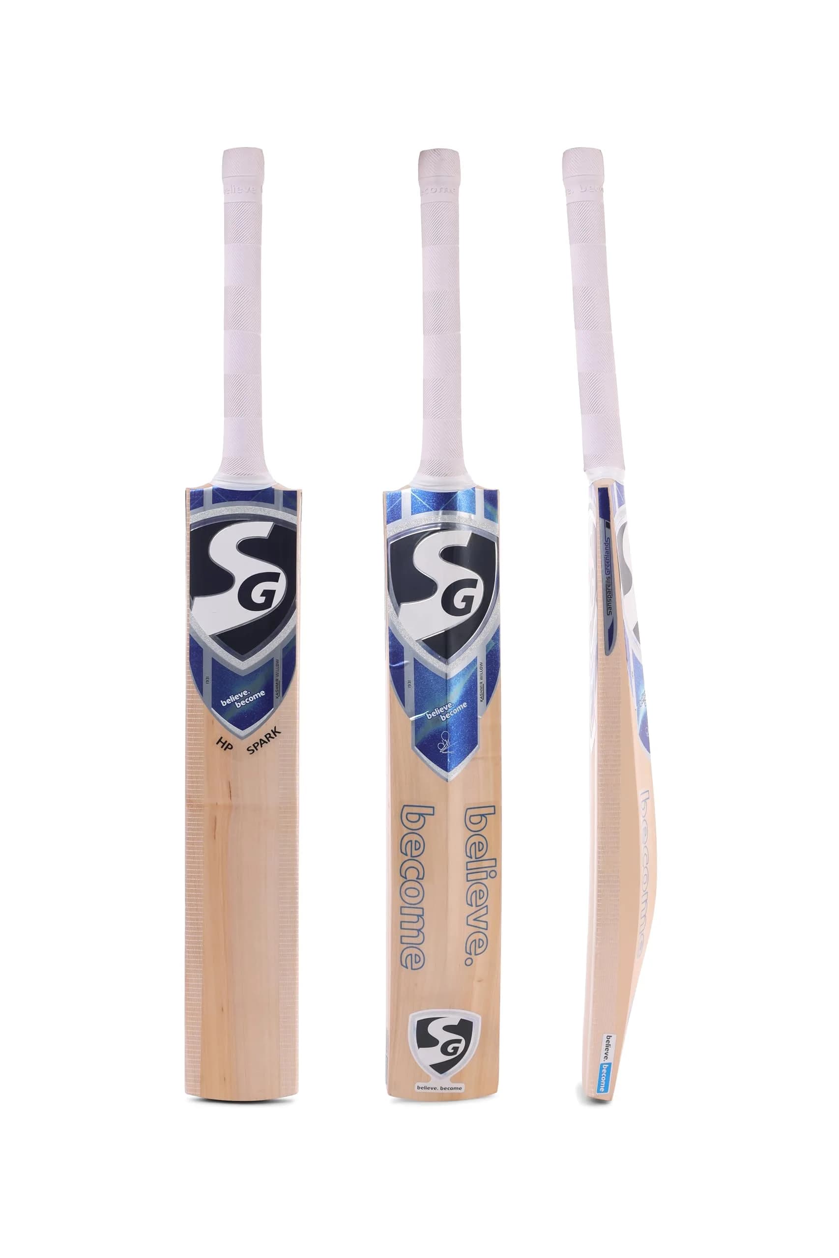 SG Cricket Bat HP Spark Size 4 | Kashmir Willow, Club & Advanced Level, 2.4-2.8 Oz | Made in India