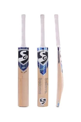 SG Cricket Bat HP Spark Size 4 | Kashmir Willow, Club & Advanced Level, 2.4-2.8 Oz | Made in India thumbnail 1