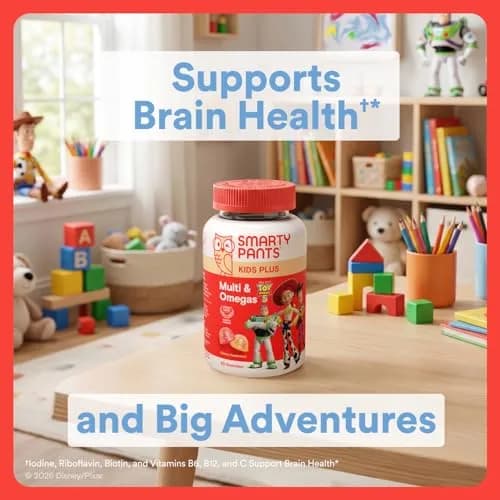 SmartyPants Toy Story 5 Kids Multivitamin Gummies 60 Count | Immune Support with Omega 3, Vitamin D, C, B12, E, Zinc & Iodine - view 2