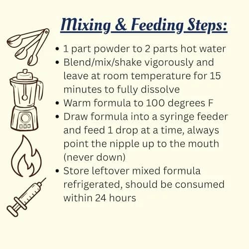 Exotic Nutrition ZooPro Milk Replacer 32/40 Formula 247ml (8.8oz) | For Baby Squirrels, Rabbits, Opossums, Raccoons thumbnail 4
