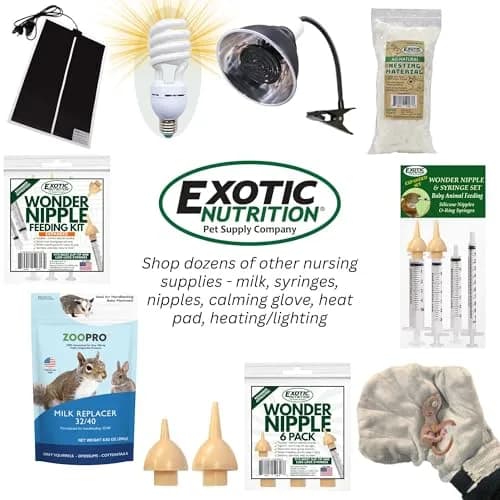 Exotic Nutrition ZooPro Milk Replacer 32/40 Formula 247ml (8.8oz) | For Baby Squirrels, Rabbits, Opossums, Raccoons thumbnail 8