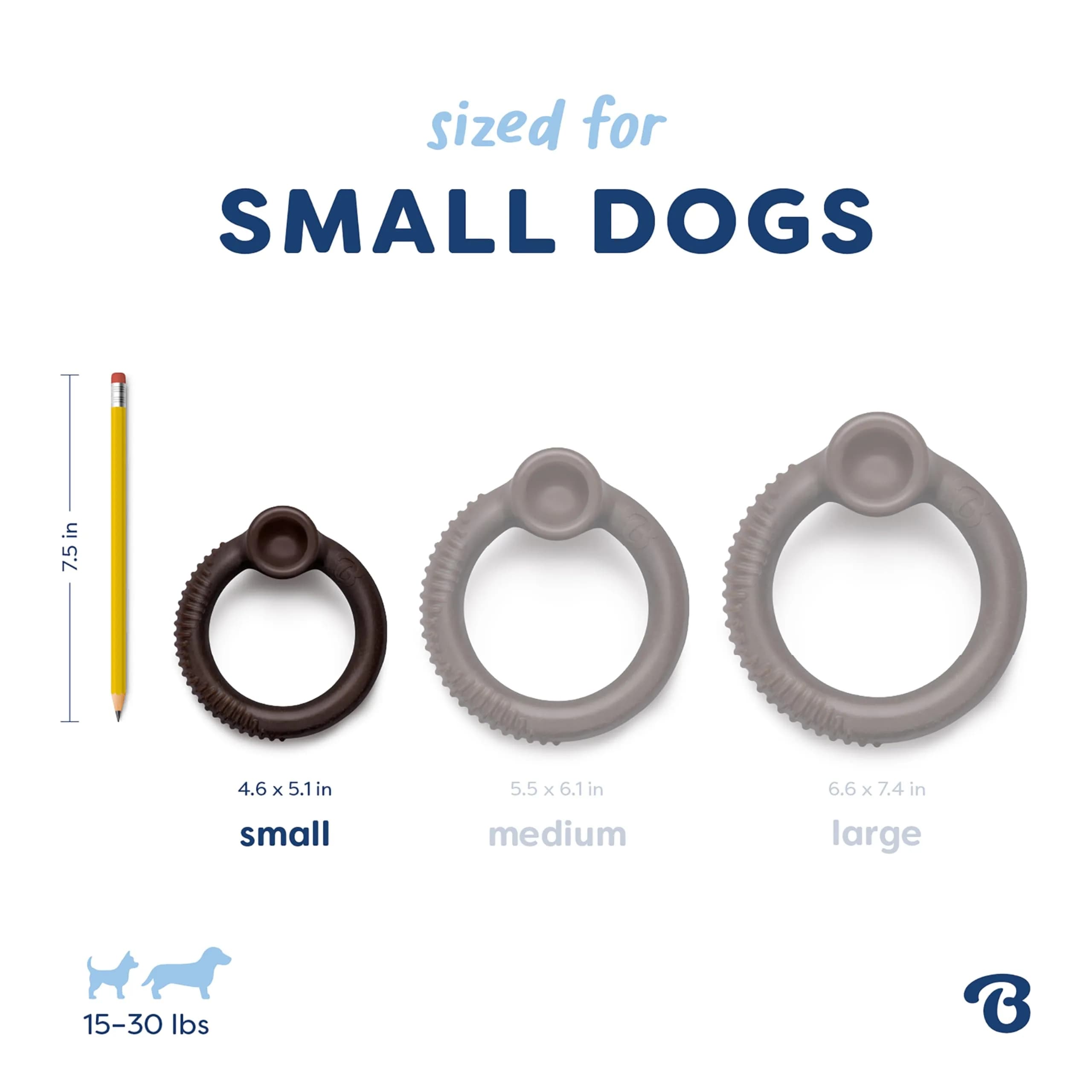 Benebone REAL Blueberry Ring Dental Chew Toy for Dogs, Small (0.13 kg) - view 4