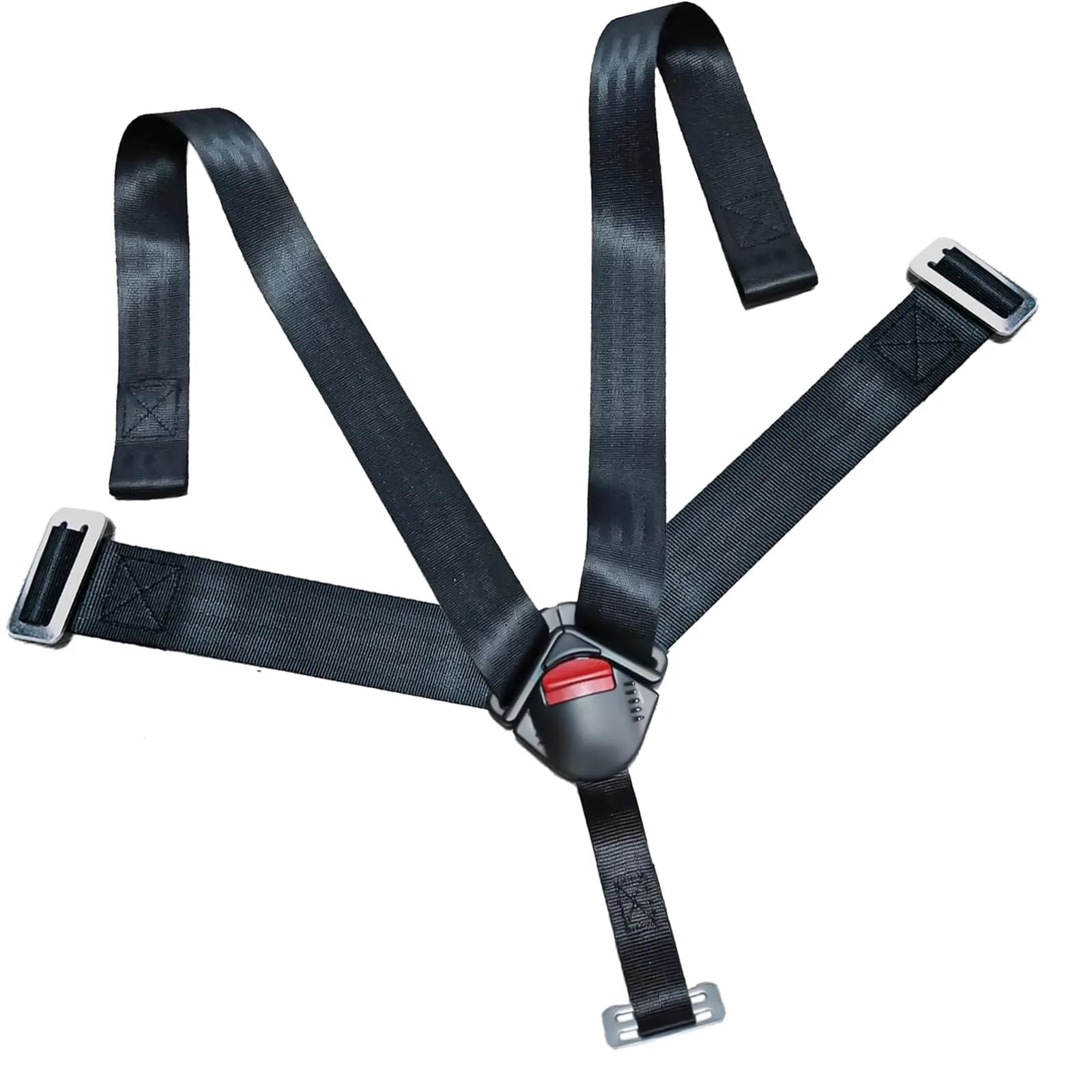 CaoXiong Universal 5 Point Baby Seat Chest Harness Clip Black | Safety Buckle for Strollers & Highchairs — 5 Point Seat Chest Harness Locking Buckle