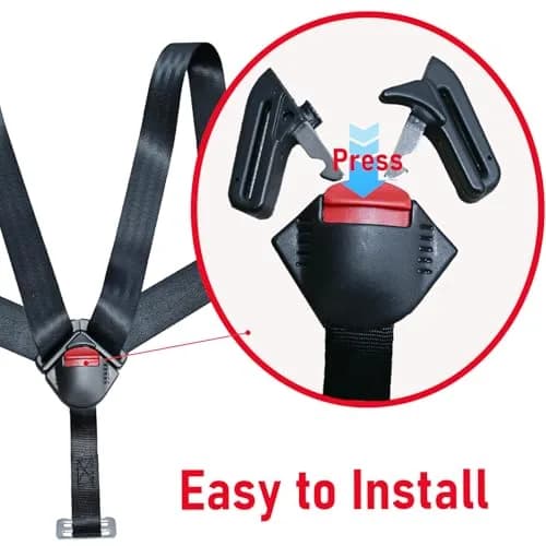 CaoXiong Universal 5 Point Baby Seat Chest Harness Clip Black | Safety Buckle for Strollers & Highchairs thumbnail 4