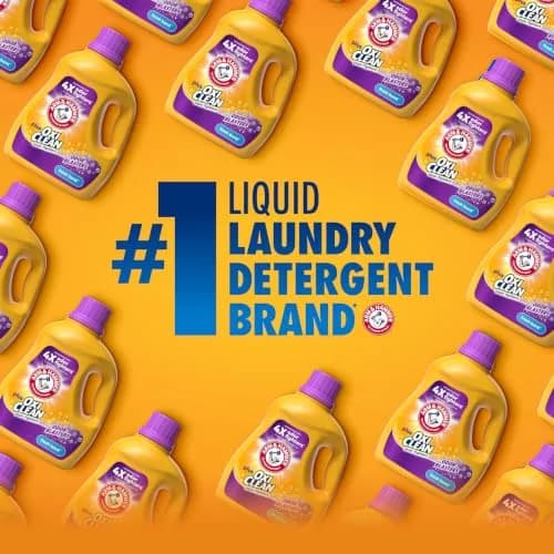 ARM & HAMMER Plus OxiClean Odor Blasters Liquid Laundry Detergent Fresh Burst 5.92 L (200.2 Fl Oz) | Attacks 101+ Stains & Odors thumbnail 2