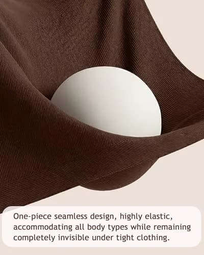 HACI Women's Non Padded Strapless Bra Underwire Bandeau (Brown, XX-Large) | Supportive, Seamless & Comfortable Fit thumbnail 4