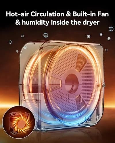 SUNLU Filament Dryer Box S1 Plus White | Fast Drying with Fan for 1.75mm/2.85mm/3.00mm PLA PETG ABS TPU Nylon Filament thumbnail 2