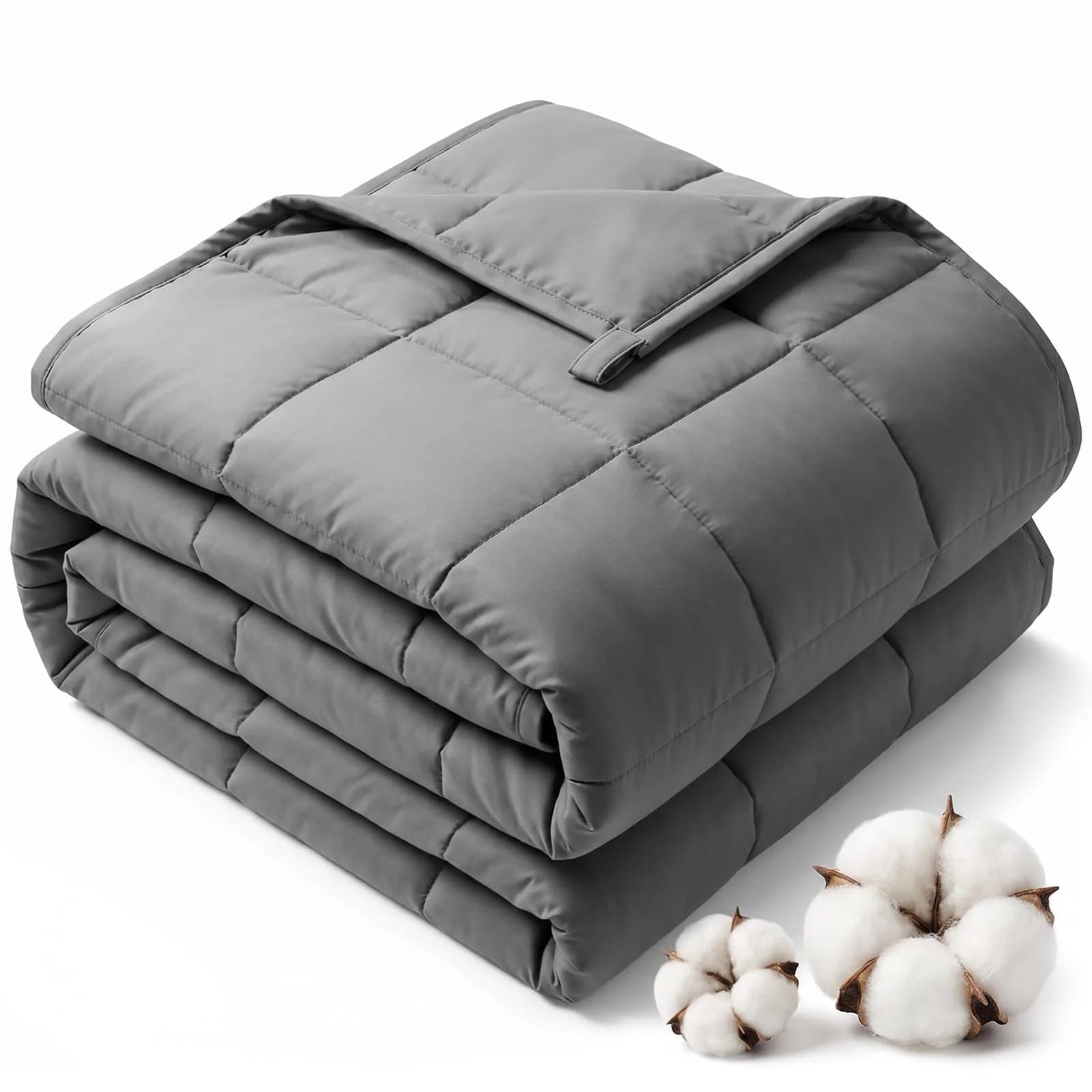 Smart Queen Weighted Blanket for Adults 78"x85" | King Size 25lbs Grey All Season - main product image