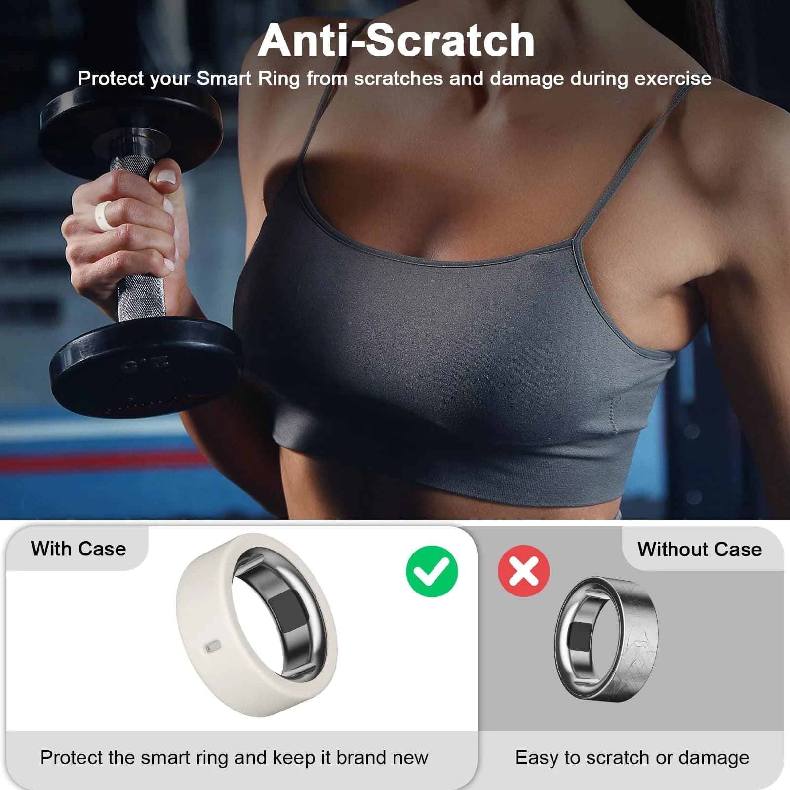 ZOOROO Oura Ring Cover 12 Pack | Size L (12-15) Silicone Protector - view 4