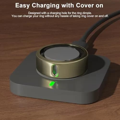 ZOOROO 3 Pack Oura Ring Gen 4/Gen 3 Protector Covers, Size 9, Champagne Gold | TPU Anti-Scratch Ring Case thumbnail 3