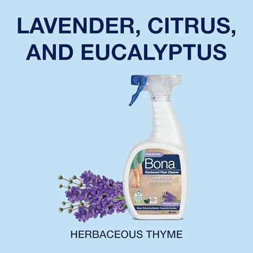 Bona Hardwood Floor Cleaner Spray 32 fl oz (946 ml) Lavender Thyme | EPA Safer Choice Certified thumbnail 4