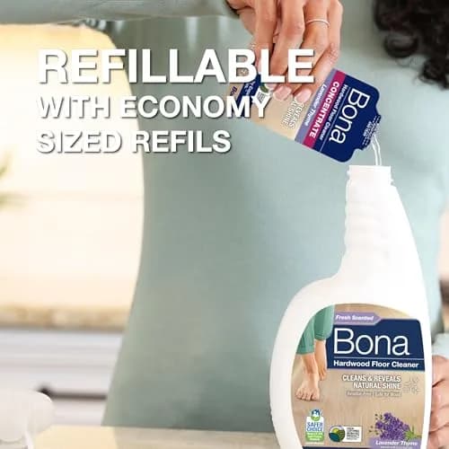 Bona Hardwood Floor Cleaner Spray 32 fl oz (946 ml) Lavender Thyme | EPA Safer Choice Certified thumbnail 5