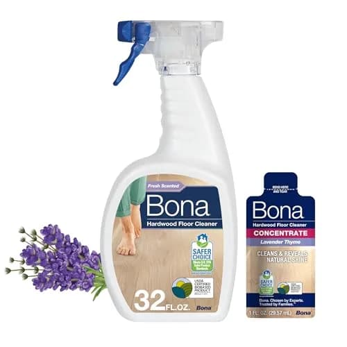 Bona Hardwood Floor Cleaner Spray 32 fl oz (946 ml) Lavender Thyme | EPA Safer Choice Certified thumbnail 1