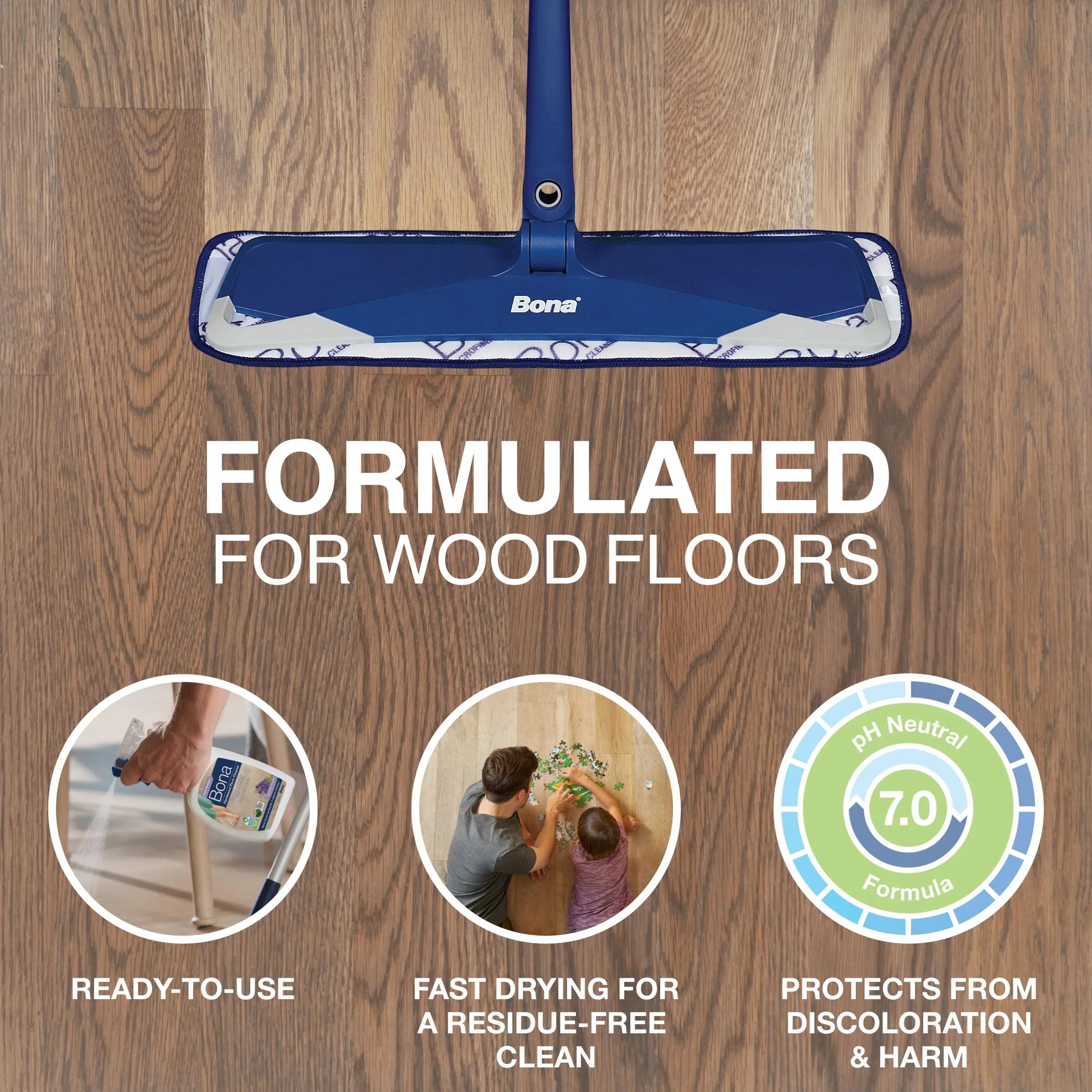 Bona Hardwood Floor Cleaner Spray 32 fl oz (946 ml) Lavender Thyme | EPA Safer Choice Certified - view 2